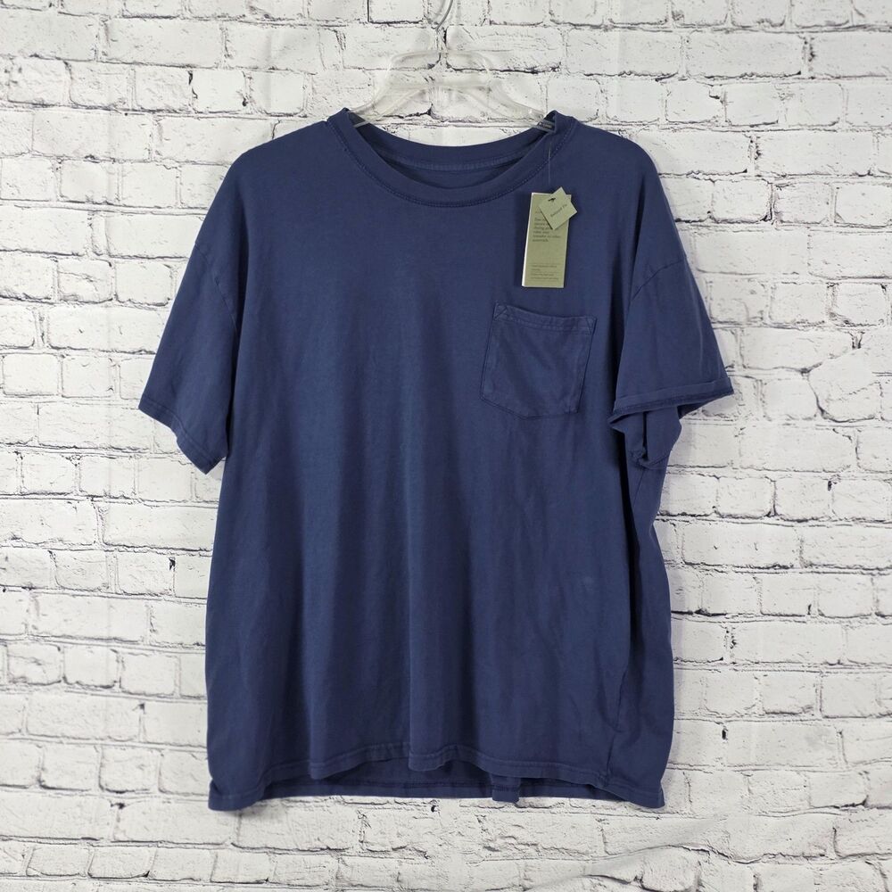 Goodfellow & Co Men's XXL Blue Relaxed Fit Pocket T-Shirt